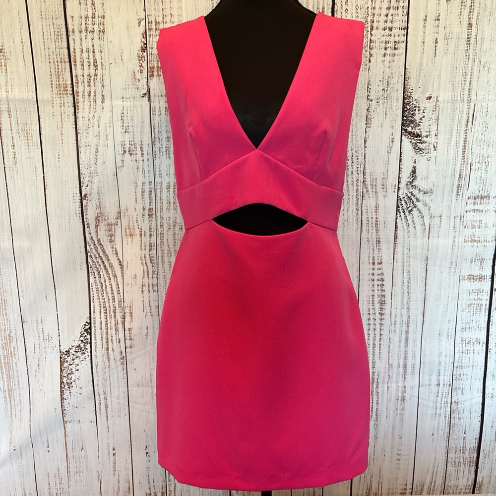 Endless Rose Modern Chic Party Cocktail Barbiecore Pink Mini Dress Sz M